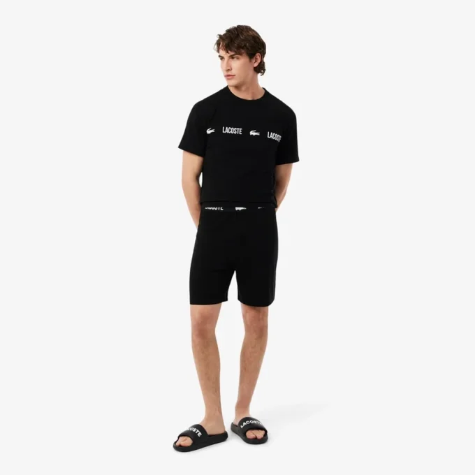 Pyjamas-shorts i myk bomull for menn