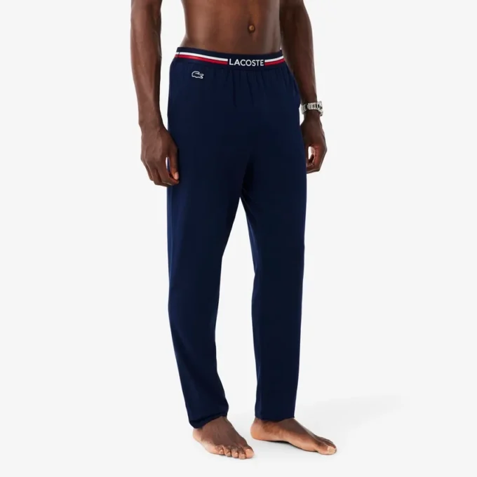 Pyjamasbukser for menn med flerfarget linning