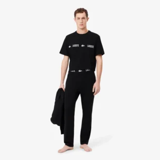 Pyjamasbukser i bomullsjersey for menn