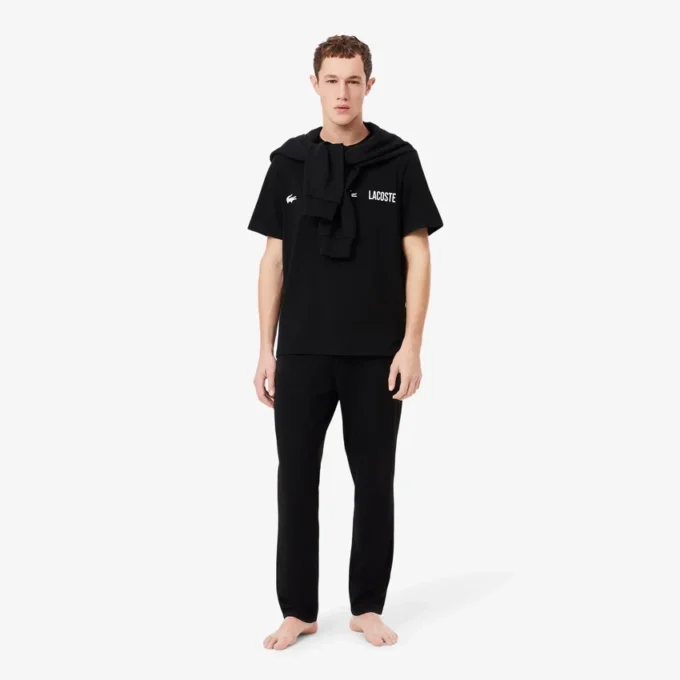 Pyjamasbukser i bomullsjersey for menn