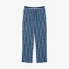 Pyjamasbukser i poplin med monogram for menn