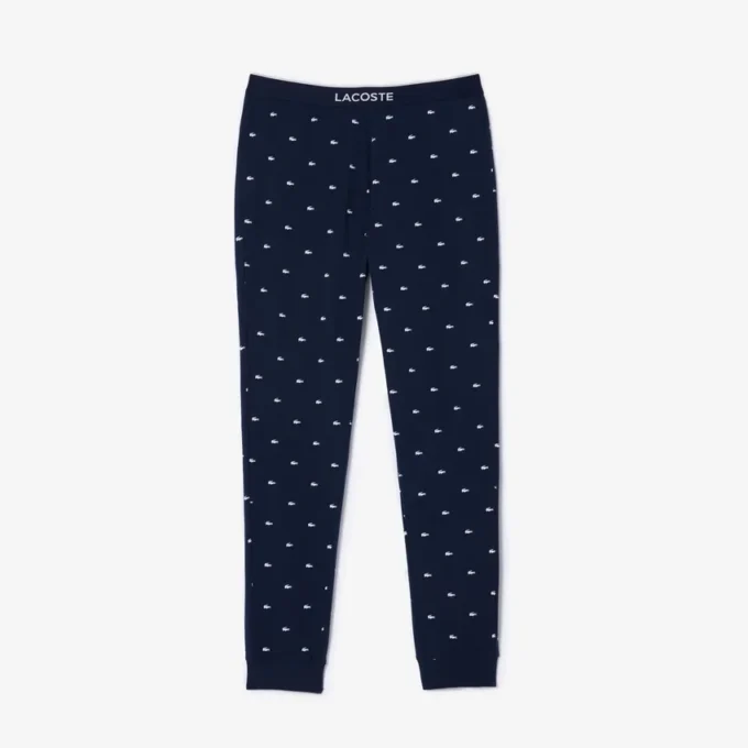Pyjamasbukser med krokodillemotiv for menn