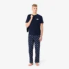 Pyjamasett i bomull med krokodilletrykk