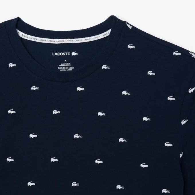 Pyjamasoverdel for menn med krokodilleprint
