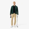 Quiltet golfjakke med høy hals for menn
