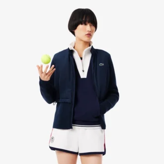 Quiltet tennisjakke med UV-beskyttelse for kvinner