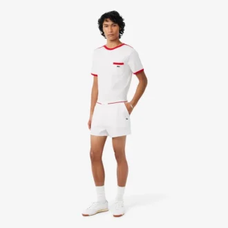 Regular Fit-shorts med kontrastkant og dobbeltside