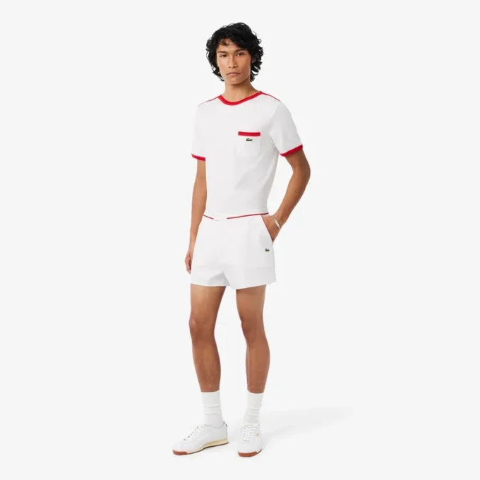 Regular Fit-shorts med kontrastkant og dobbeltside