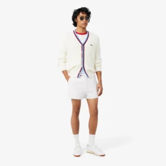 Regular Fit-shorts med kontrastkant og dobbeltside