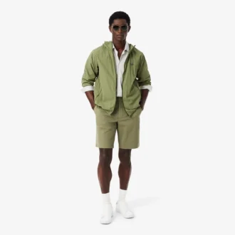 Regular Fit Stretch Cotton Chino Bermuda-shorts