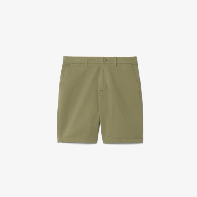 Regular Fit Stretch Cotton Chino Bermuda-shorts