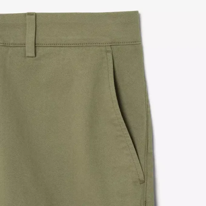 Regular Fit Stretch Cotton Chino Bermuda-shorts