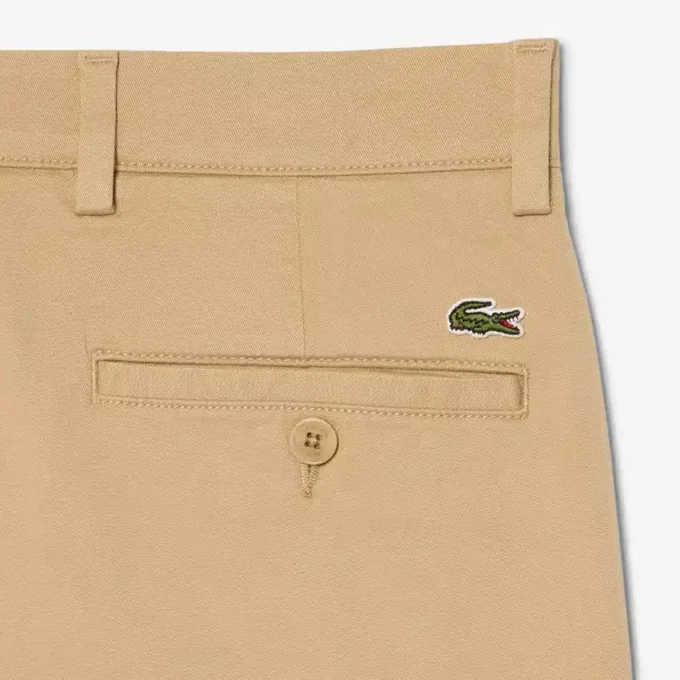 Regular Fit Stretch Cotton Chino Bermuda-shorts