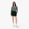 Relaxed fit-shorts i kordfløyel for kvinner