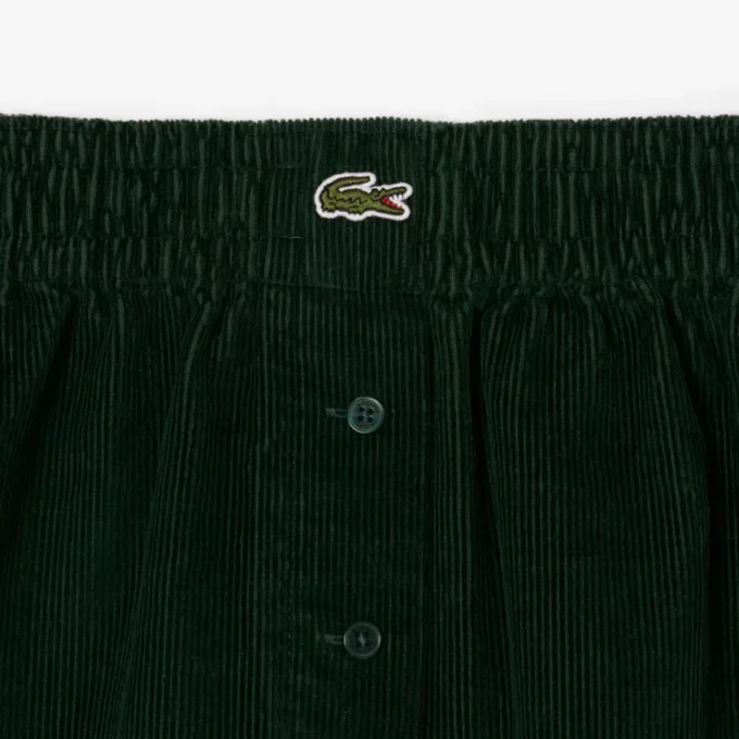 Relaxed fit-shorts i kordfløyel for kvinner
