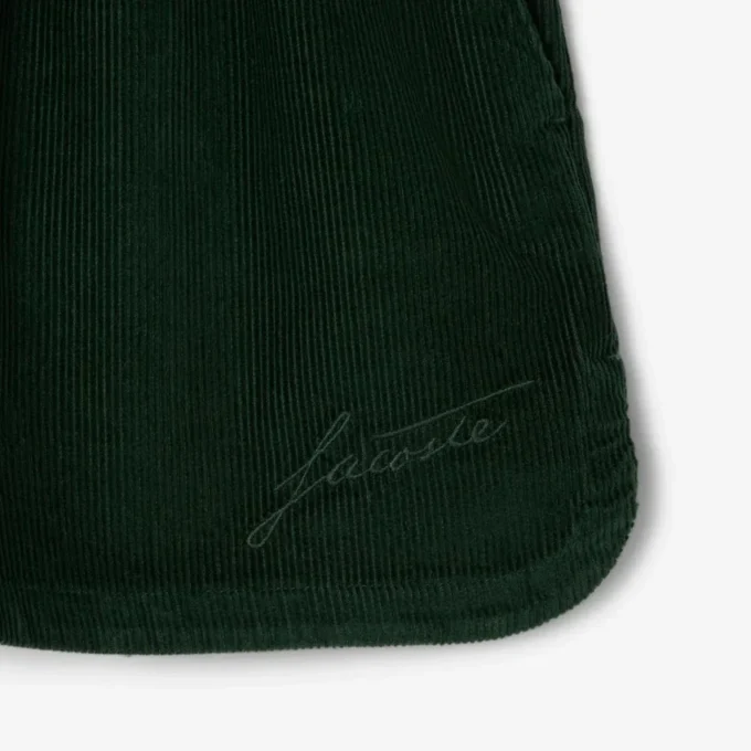 Relaxed fit-shorts i kordfløyel for kvinner