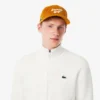 Ribbestrikket golfgenser med glidelås for menn