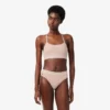 Ribbet bomulls-bralette
