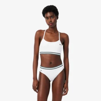 Ribbet bomulls-bralette