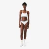 Ribbet bomulls-bralette