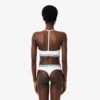 Ribbet bomulls-bralette