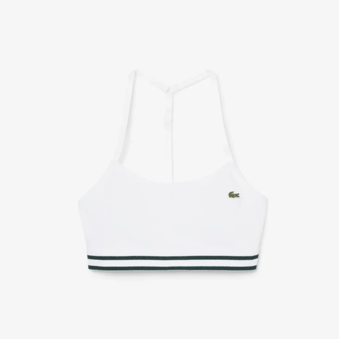 Ribbet bomulls-bralette