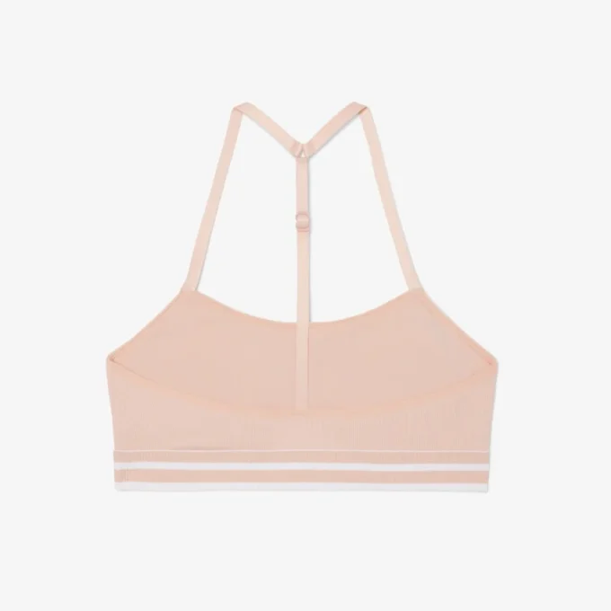 Ribbet bomulls-bralette