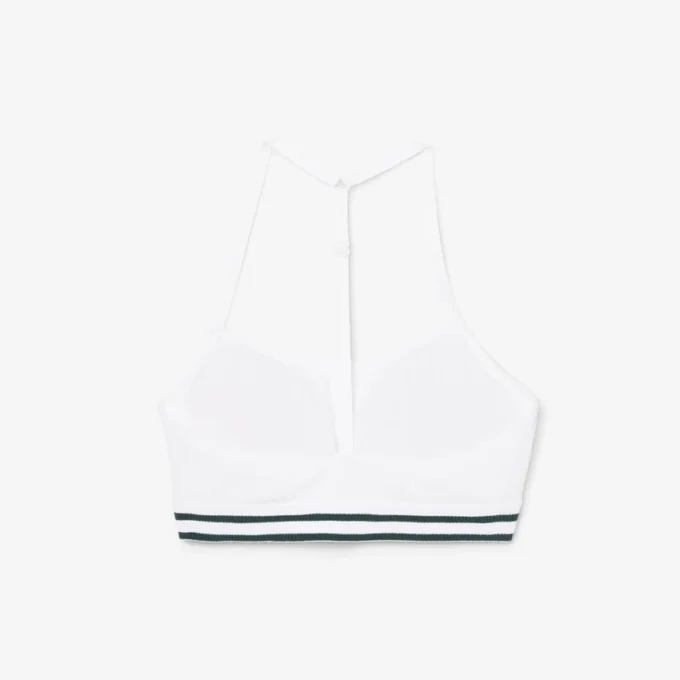 Ribbet bomulls-bralette