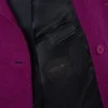 Runway-blazer i marmorert ull med dobbel knappestolpe