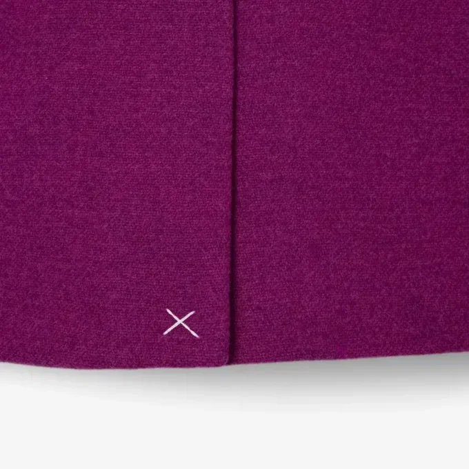 Runway-blazer i marmorert ull med dobbel knappestolpe