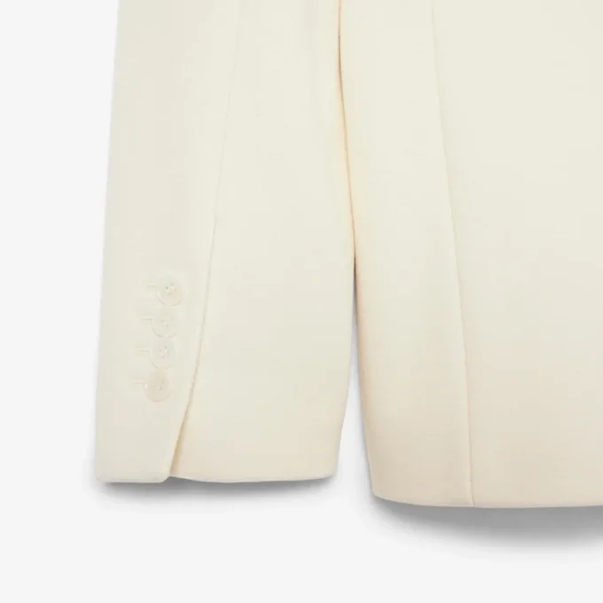Runway-blazer i ren ny ull