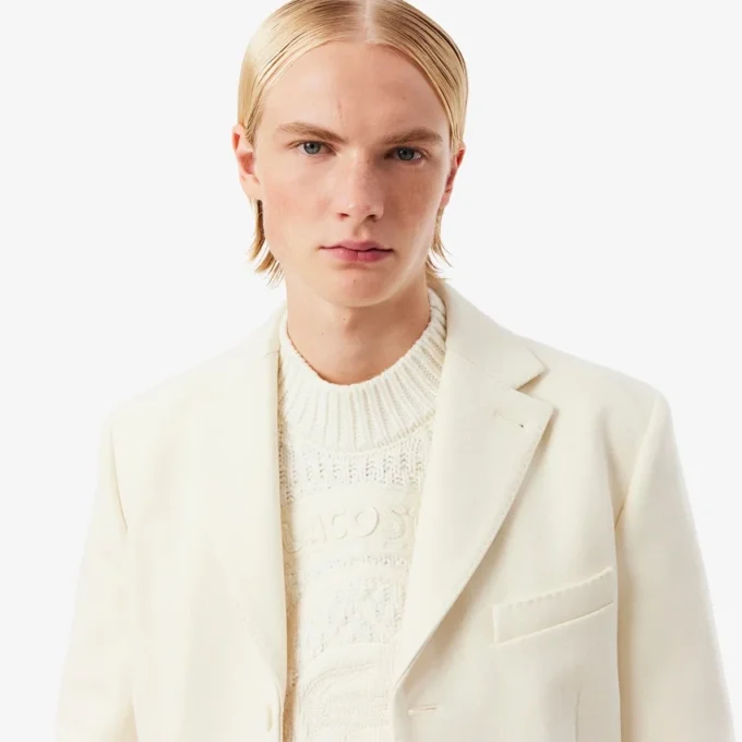Runway-blazer i ren ny ull