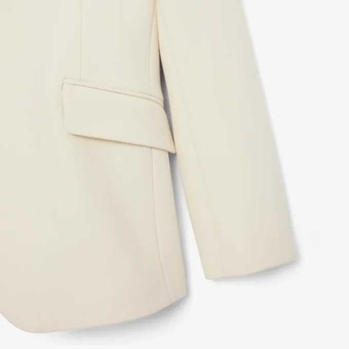 Runway-blazer i ren ny ull