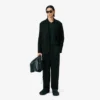 Runway-blazer i sateng med sjalskrage