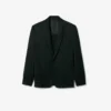 Runway-blazer i sateng med sjalskrage
