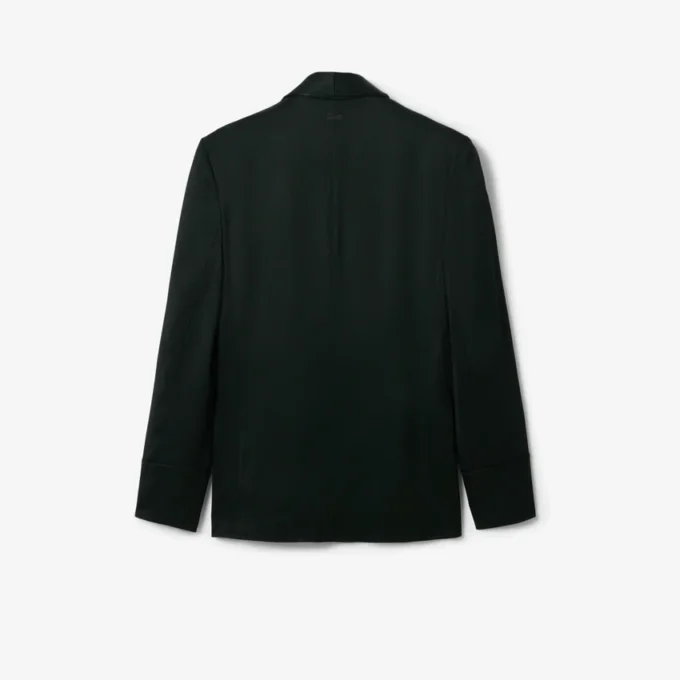 Runway-blazer i sateng med sjalskrage