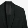 Runway-blazer i sateng med sjalskrage
