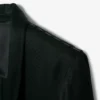 Runway-blazer i sateng med sjalskrage