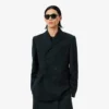Runway dobbeltradet lett ullblazer