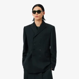 Runway dobbeltradet lett ullblazer