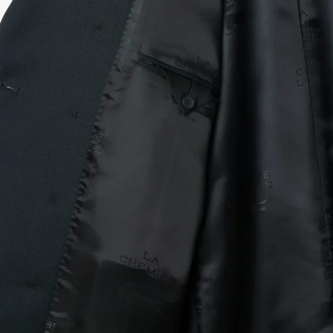 Runway dobbeltradet lett ullblazer