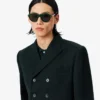 Runway dobbeltradet lett ullblazer