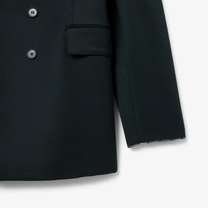 Runway dobbeltradet lett ullblazer