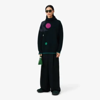 Runway-genser i grafisk jacquard