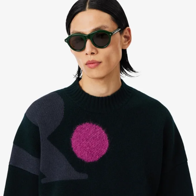 Runway-genser i grafisk jacquard