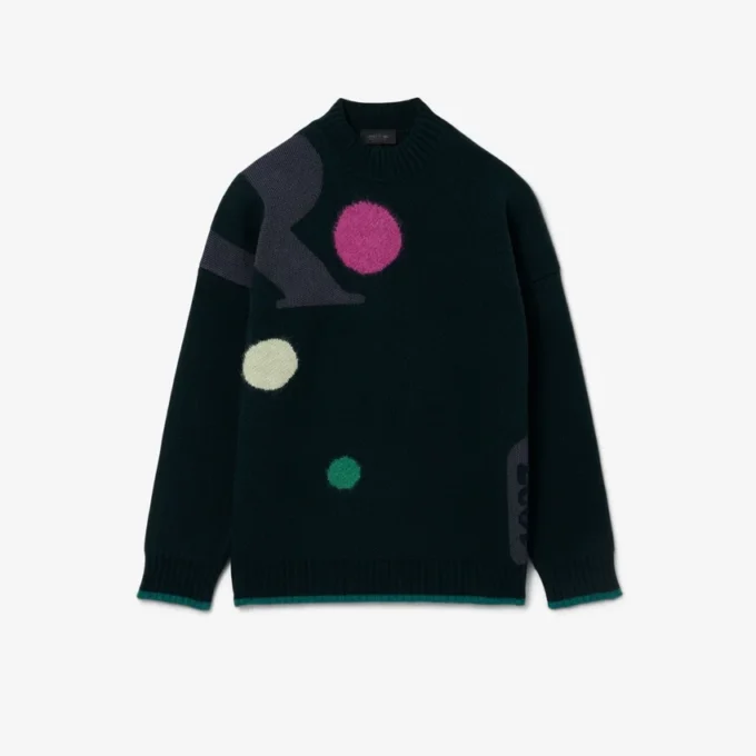 Runway-genser i grafisk jacquard