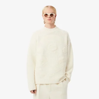 Runway-genser i ull med brodert merke