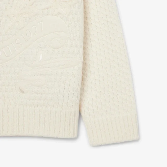 Runway-genser i ull med brodert merke