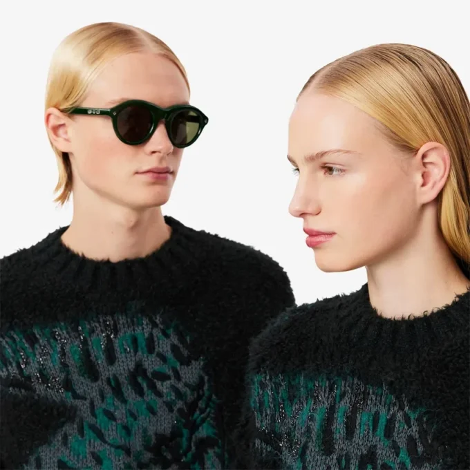 Runway Jacquard Crocodile-genser