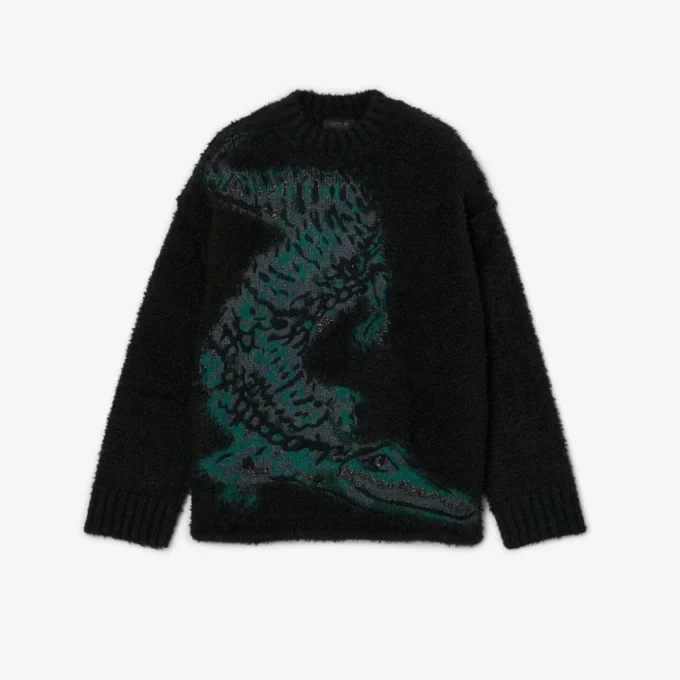 Runway Jacquard Crocodile-genser